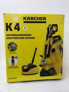 KARCHER K4 HIGH PRESSURE WASHER RRP - £209: LOCATION - WHITE BOOTH