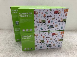 4 X GARBAGE TRUCK TODDLERS MENTAL PUZZLE PLAY SET: LOCATION - D9