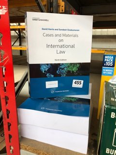3 X SWEET & MAXWELL CASES & MATERIALS ON INTERNATIONAL LAW BOOKS - COMBINED RRP £144: LOCATION - C16