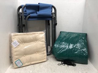QTY OF ASSORTED GARDEN ITEMS TO INCLUDE OUTDOOR FOLDABLE CHAIR: LOCATION - C10