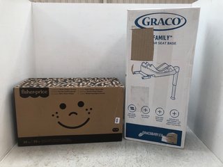 GRACO ISOFIX FAMILYFIX CAR SEAT BASE TO INCLUDE FISHER-PRICE SMART STAGES SCOOTER: LOCATION - D14