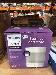 PHILIPS AVENT STERILISE AND STORE TO INCLUDE TOMMEE TIPPEE TWIST & CLICK ADVANCED NAPPY WASTE DISPOSAL SYSTEM: LOCATION - D12
