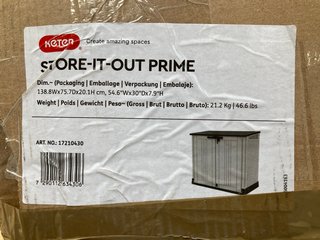 KETER STORE-IT-OUT PRIME OUTDOOR STORAGE - RRP £179.99: LOCATION - A5