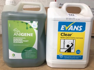 (COLLECTION ONLY) QTY OF ASSORTED CLEANING PRODUCTS TO INCLUDE EVANS CLEAR WINDOW, GLASS & STAINLESS STEEL CLEANER: LOCATION - BR2