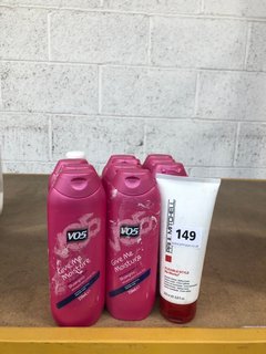 (COLLECTION ONLY) QTY OF VO5 GIVE ME MOISTURE SHAMPOO 250ML TO INCLUDE PAUL MITCHELL FLEXIBLE STYLE REWORKS STYLING CREAM: LOCATION - BR3