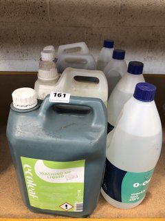 (COLLECTION ONLY) QTY OF ASSORTED CHEMICAL ITEMS TO INCLUDE O-CARE WEEKLY SPA CARE AND ECOLEAF WASHING UP LIQUID 5L (PLEASE NOTE: 18+YEARS ONLY. ID MAY BE REQUIRED): LOCATION - BR3