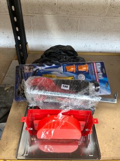 QTY OF ASSORTED CLARKE ITEMS TO INCLUDE ETC8 TILE CUTTER AND PROFESSIONAL MORTAR GUN SET: LOCATION - BR5