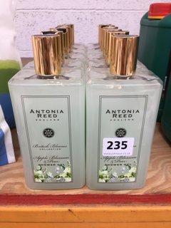 (COLLECTION ONLY) QTY OF ANTONIA REED ENGLAND APPLE BLOSSOM & PEAR SHOWER GEL 500ML: LOCATION - BR6
