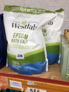 2 X WESTLAB EPSOM BATH SALT 5KG: LOCATION - BR6