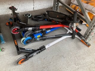 QTY OF ASSORTED CHILDREN'S SCOOTERS TO INCLUDE MONGOOSE STANCE AND MICRO SCOOTER: LOCATION - BR16