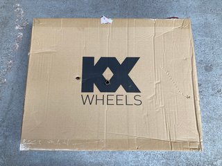3 X ASSORTED KX WHEELS PRODUCTS TO INCLUDE HYBRID 700C SINGLE WALL SOLID AXLE WHEEL: LOCATION - BR16