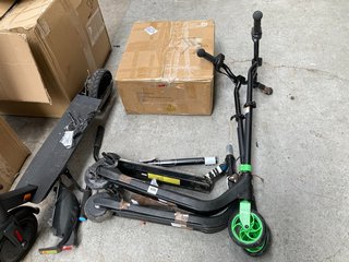 (COLLECTION ONLY) QTY OF ASSORTED SCOOTERS TO INCLUDE WIRED ELECTRIC SCOOTER: LOCATION - B4
