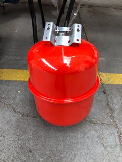 (COLLECTION ONLY) ZILMET LARGE ORANGE GAS CANISTER: LOCATION - B5