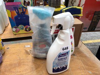 (COLLECTION ONLY) QTY OF ASSORTED ITEMS TO INCLUDE PURELL SURFACE SANITISING SPRAY AND HENRY WASH & REVIVE TWIN PACK (PLEASE NOTE: 18+YEARS ONLY. ID MAY BE REQUIRED): LOCATION - B5