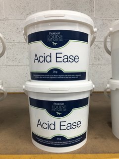 (COLLECTION ONLY) 2 X PROTEXIN EQUINE PREMIUM ACID EASE 3KG TUBS: LOCATION - B5