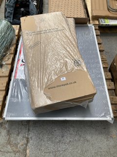 PALLET OF ASSORTED ITEMS TO INCLUDE LARGE VIZ-PRO MESSAGE BOARD AND STOREPAK 116L STORAGE BOXES: LOCATION - A5 (KERBSIDE PALLET DELIVERY)