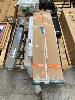PALLET OF ASSORTED ITEMS TO INCLUDE J AND R CV JOINTS DRIVE SHAFT: LOCATION - A6 (KERBSIDE PALLET DELIVERY)