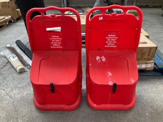 2 X SPILLAGE CONTAINMENT BINS (EMPTY): LOCATION - A6