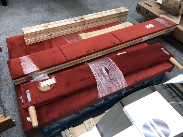 John Pye Auctions JOHN LEWIS & PARTNERS BEDSTED IN RUSTIC VELVET SIZE