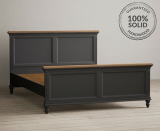 FRANCIS/PHILIPPE CHARCOAL SUPER KING BED - RRP £1049: LOCATION - B3