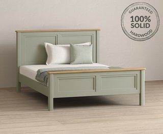 BRIDSTOW/ASHTON SOFT GREEN KING SIZE BED - RRP £799: LOCATION - B3