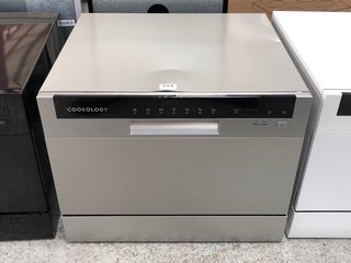 COOKOLOGY 6 PLACE TABLE TOP DISHWASHER IN SILVER MODEL : CTTD6SL RRP - £199.99: LOCATION - C6