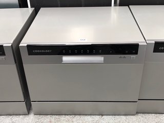 COOKOLOGY 6 PLACE TABLE TOP DISHWASHER IN SILVER MODEL : CTTD6SL RRP - £199.99: LOCATION - C6