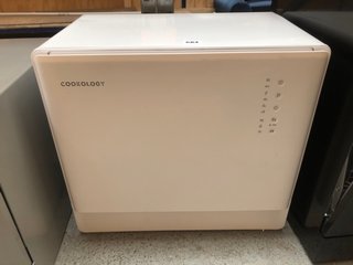 COOKOLOGY 5 PLACE SLIM DESIGN MINI TABLE TOP DISHWASHER IN WHITE MODEL : CMDW5WH RRP - £259.99: LOCATION - DR