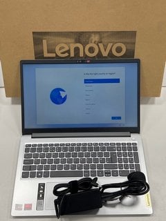 LENOVO IDEAPAD 1 15ADA7 1 TB LAPTOP (ORIGINAL RRP - £409.99) IN CLOUD GREY: MODEL NO 82R1 (BOXED WITH CHARGING CABLE, VERY GOOD COSMETIC CONDITION) AMD RYZEN 7 3700U @ 2.30GHZ, 8 GB RAM, 15.6" SCREEN
