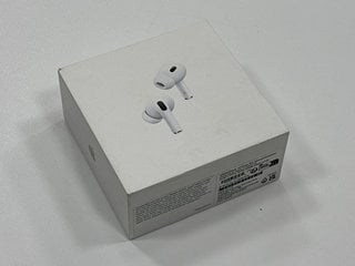 APPLE AIRPODS PRO 2ND GEN WITH MAGSAFE CHARGING CASE EARBUDS IN WHITE: MODEL NO A2698 A2699 A2700 (WITH BOX & ALL ACCESSORIES) [JPTM115230] THIS PRODUCT IS FULLY FUNCTIONAL AND IS PART OF OUR PREMIUM