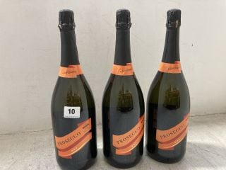 3 X ALLINI EXTRA DRY PROSECCO D.O.C 2022 150CL 10.5% VOL (PLEASE NOTE: 18+YEARS ONLY. ID MAY BE REQUIRED): LOCATION - BR9