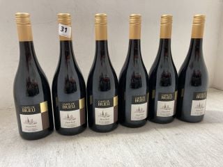 6 X CUVÉE BRIEU PINOT NOIR 2022 RED WINE 75CL 13% VOL (PLEASE NOTE: 18+YEARS ONLY. ID MAY BE REQUIRED): LOCATION - BR9