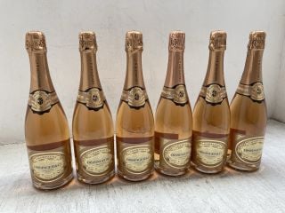 6 X BISSINGER & CO BRUT ROSE CHAMPAGNE 75ML 12.5% VOL (PLEASE NOTE: 18+YEARS ONLY. ID MAY BE REQUIRED): LOCATION - BR10