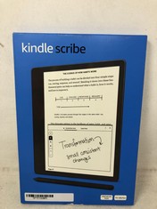 KINDLE SCRIBE (16 GB), THE FIRST KINDLE AND DIGITAL NOTEBOOK, ALL IN ONE, WITH A 10.2" 300 PPI PAPERWHITE DISPLAY, INCLUDES PREMIUM PEN.(SEALED): LOCATION - A