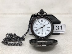 MENS EDISON POCKET WATCH WITH CHAIN BRAND NEW IN BOX: LOCATION - A