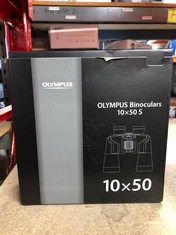 OLYMPUS BINOCULAR 10X50 S - IDEAL FOR NATURE OBSERVATION, WILDLIFE, BIRDWATCHING, SPORTS, CONCERTS , BLACK.:: LOCATION - C RACK