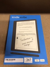KINDLE SCRIBE (16 GB), THE FIRST KINDLE AND DIGITAL NOTEBOOK, ALL IN ONE, WITH A 10.2" 300 PPI PAPERWHITE DISPLAY, INCLUDES PREMIUM PEN.:: LOCATION - C RACK