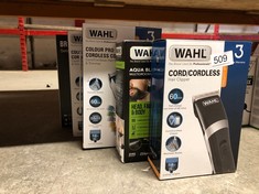 QTY OF ITEMS TO INCLUDE WAHL CORD/CORDLESS HAIR CLIPPER: LOCATION - D RACK