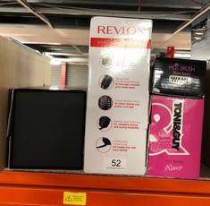 QTY OF ITEMS TO INCLUDE REVLON SALON ONE-STEP HAIR DRYER AND VOLUMISER FOR MID TO LONG HAIR (ONE-STEP, 2-IN-1 STYLING TOOL, IONIC AND CERAMIC TECHNOLOGY, UNIQUE OVAL DESIGN) RVDR5222: LOCATION - A RA