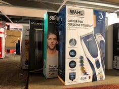 QTY OF ITEMS TO INCLUDE WAHL COLOUR PRO CORDLESS COMBI: LOCATION - D RACK