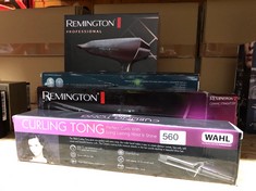 QTY OF ITEMS TO INCLUDE WAHL CURLING TONG: LOCATION - D RACK