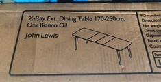 JOHN LEWIS X-RAY EXTENDABLE DINING TABLE RRP £1149: LOCATION - FLOOR(COLLECTION OR OPTIONAL DELIVERY AVAILABLE)