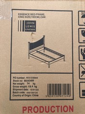 QTY OF JOHN LEWIS KING SIZED ESSENCE BED FRAME PARTS: LOCATION - FLOOR(COLLECTION OR OPTIONAL DELIVERY AVAILABLE)
