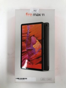 FIRE MAX 11 TABLET, OUR MOST POWERFUL TABLET YET, VIVID 11' DISPLAY , OCTA-CORE PROCESSOR, 4 GB RAM, 14 - HR BATTERY LIFE, 64GB, GREY WITH ADS (SEALED):: LOCATION - J4