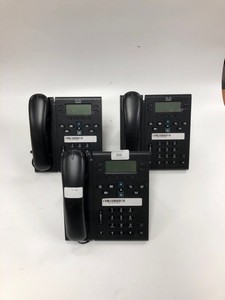 X 3 CISCO LANDLINE PHONE MODEL:CP-6945: LOCATION - SILVER RACK