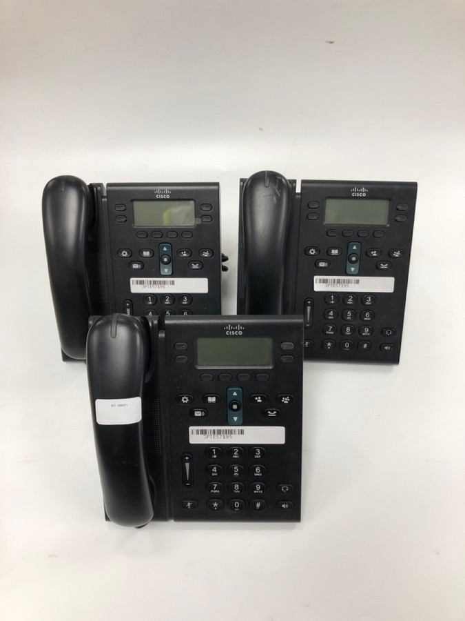 John Pye Auctions X 3 CISCO LANDLINE PHONE MODELCP6945 LOCATION
