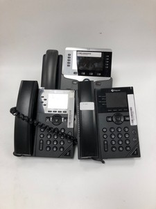 X 2 POLYCON VOIP PHONE, MODEL: VVX250 + CISCO, PHONE MODEL:  CP-8811 : LOCATION - SILVER RACK