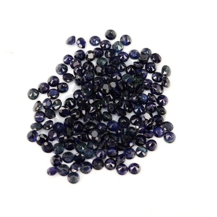 23.55ct Sapphire Faceted Round-cut Parcel of Gemstones, 3mm