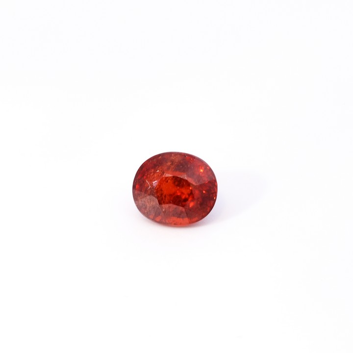 4.20ct Mandarin Faceted Cushion-cut Gemstone.  Auction Guide: £200-£300 (VAT Only Payable on Buyers Premium)