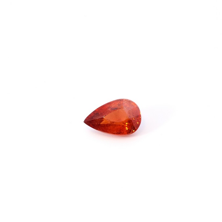 2.40ct Mandarin Garnet Faceted Pear-cut Gemstone.  Auction Guide: £150-£200 (VAT Only Payable on Buyers Premium)